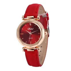 Women's Watches Fashion Women Leather Casual Watch Luxury Analog Quartz Crystal Wristwatch for Ladies Gift Atmosphere