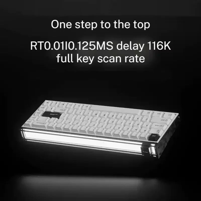Made68 Ultra Mechanical Keyboard Wired Magnetic Switch Gaming Keyboard Lighting Box Aluminum Alloy Bottom Case Game Accessories