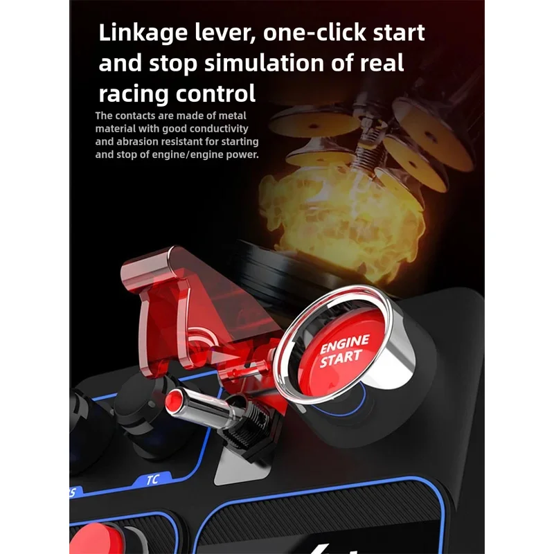 PXN CB1 Simulation Racing Zentrale Steuerung Box Multifunktionale Schlüssel Control Box RGB Für EURO Lkw Simulator Racing Spiel Zubehör