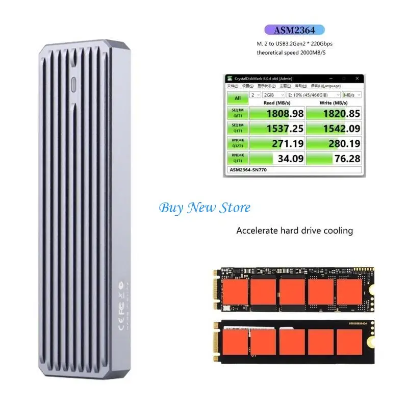 

20ce M.2 NVME SSD корпус твердотельного привода SDD корпус SDD с USB для M.2 SSD