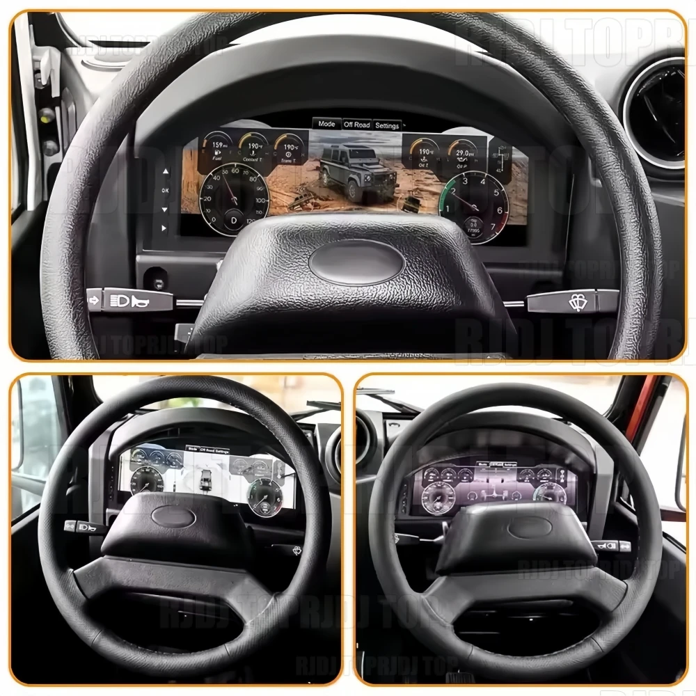 12.3 Inch LCD Digital Dashboard For Land Rover Defender L316 2007-2016 2.2L 2.4L Plug and Play Instrument Cluster Speedometer
