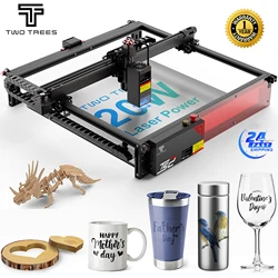 TwoTrees TS2 20W Laser Engraving Machine 410x410mm Compressed Spot Technology Auto Focus Wifi Flame Detection Air Assit System