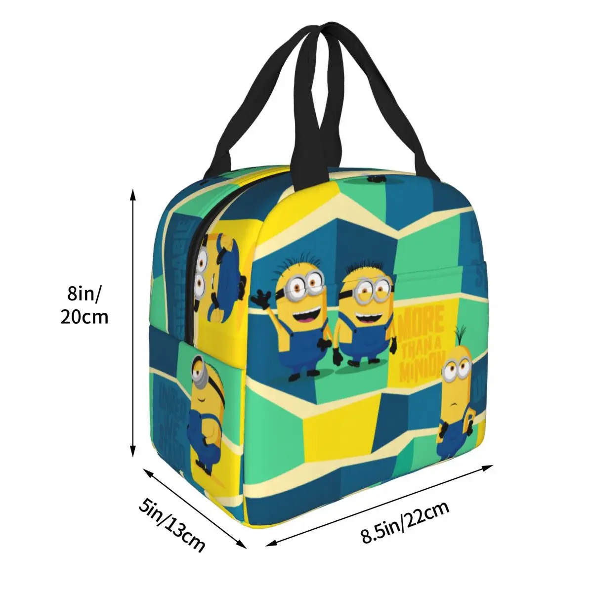 Minions Insulated Lunch Bags Large The Rise of Gru borsa termica riutilizzabile Tote Lunch Box School Picnic uomo donna