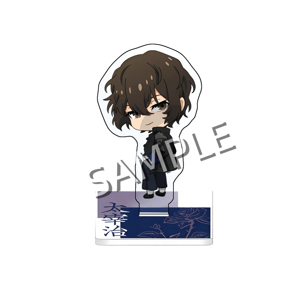 Bungo Stray Dogs 10cm Chibi Big Head Acrylic Standee Nakahara Chuya Akutagawa Ryunosuke Kawaii Cartoon Keychain