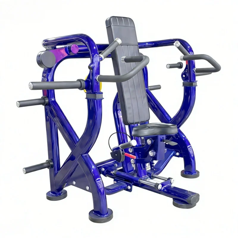 Commercial-Grade Isolateral Metal-Frame Gym Equipment | Plate-Loaded Seated Shoulder Press & Lateral Raise Machine