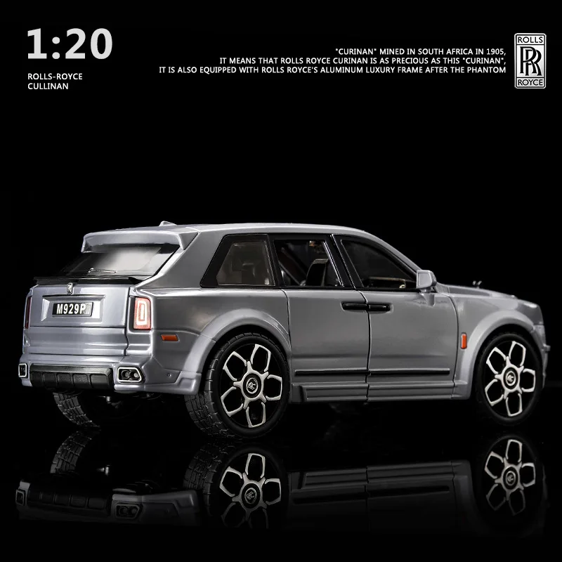 1:20 Rolls Royce Cullinan SUV Alloy Model Car Toy Diecasts Metal Casting Sound and Light Car Toys For Children Vehicle