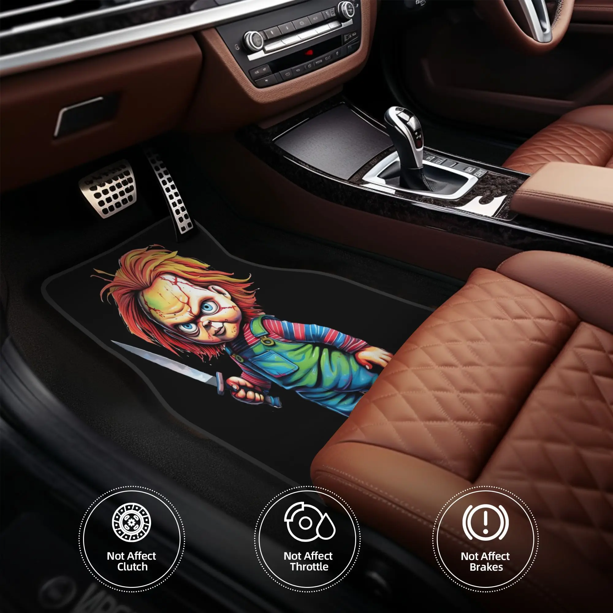 4pcs Akagi RedSuns Hatsune Style Pattern Printed - High-end Comfortable Car Mats, Fashionable And Durable Automotive Accessories