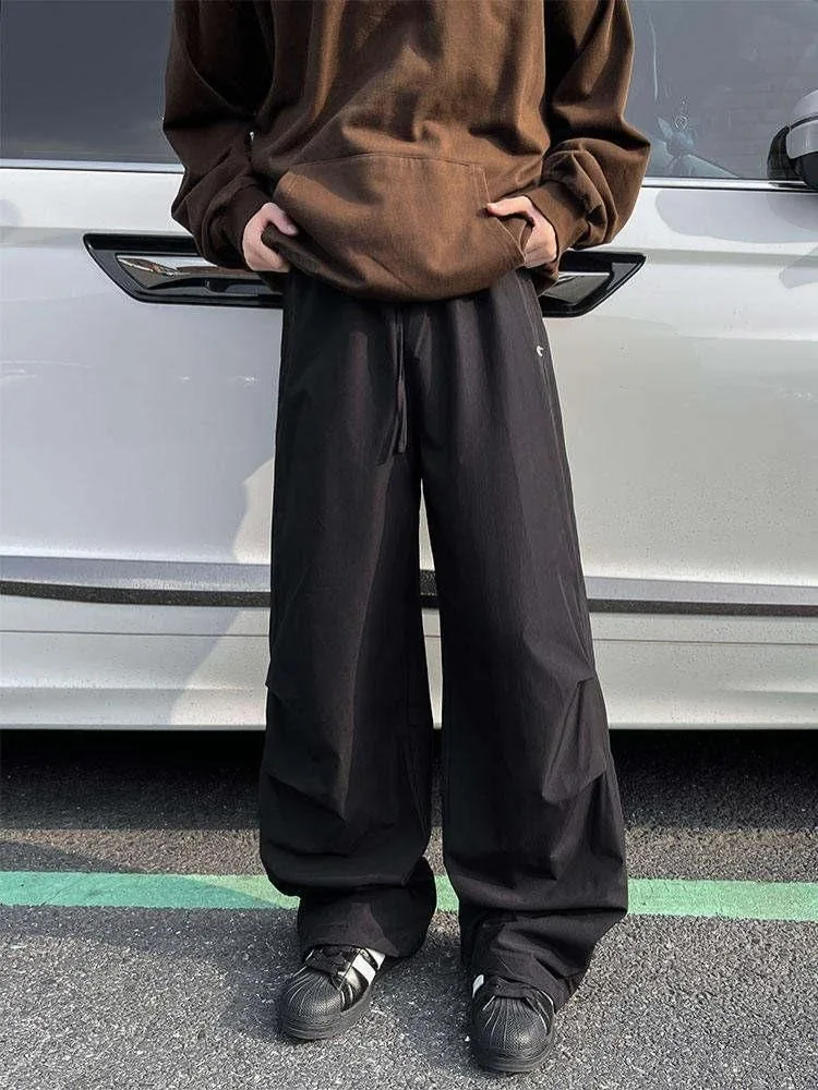 Men's Autumn/Winter New Collection of Plush Charge Pants, Korean Version, Loose Casual Sports Pants for Students