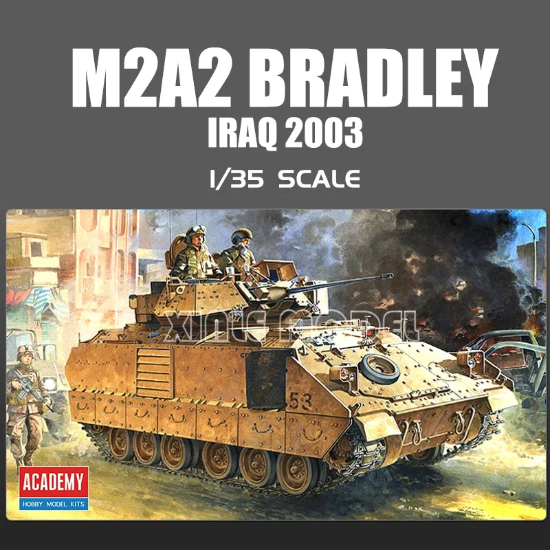 

Academy 13205 US M2A2 Bradley Infantry Armored Vehicle 1/35 Tank Scale Model Kit