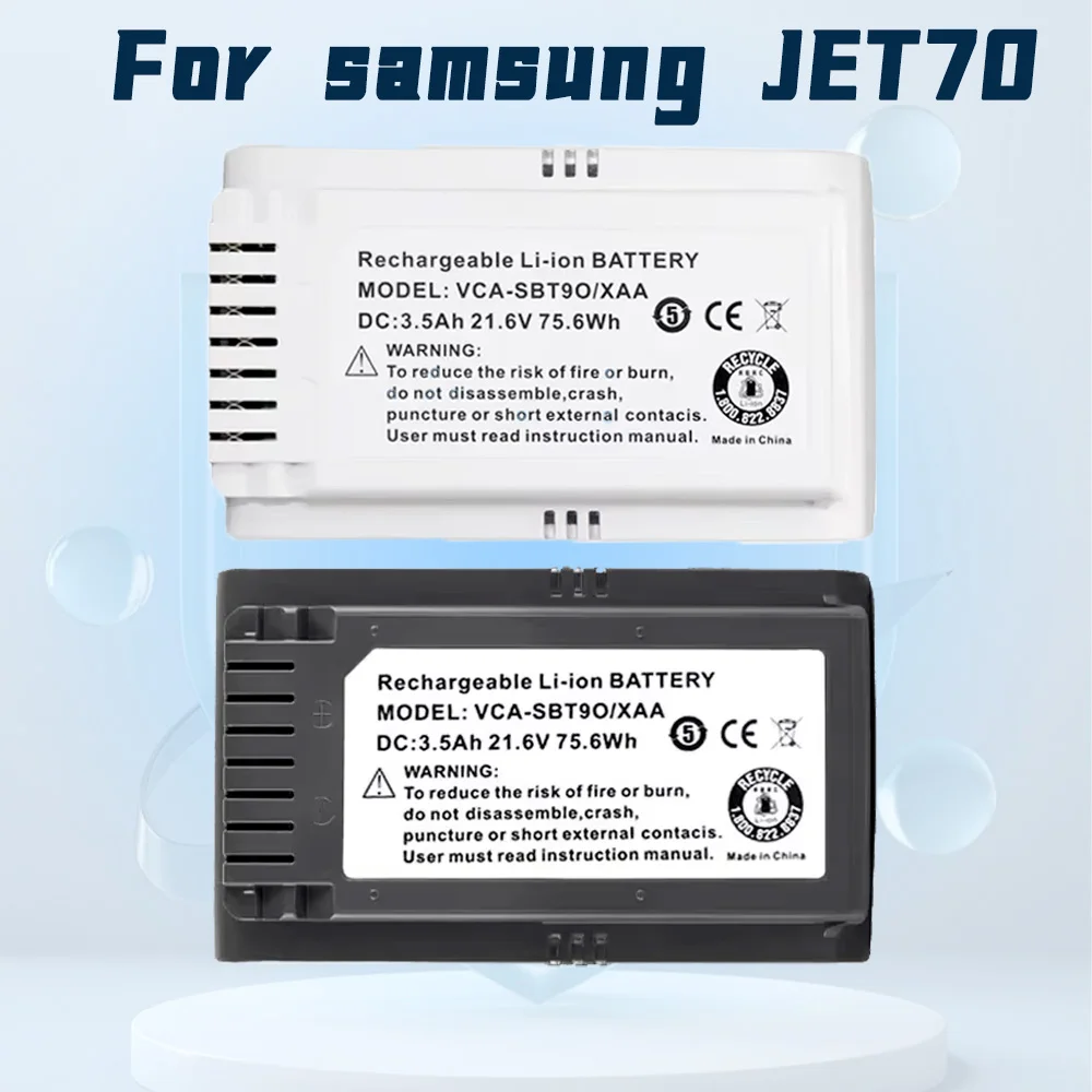 

High-capacity Battery Pack for Samsung JET70 VS15T7032P4 VCA-SBT90E,Jet90E pet,Jet70 turbo,Jet70 Pro,Jet70 complete,with 5000mAh