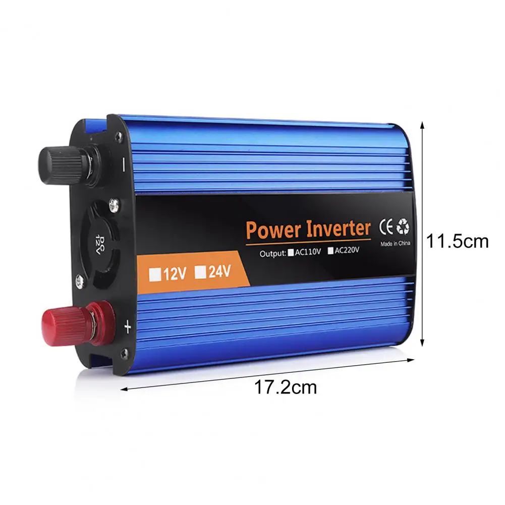 Car Power Converter Energy-saving Car Power Inverter Intelligent Plug Play 500W 12/24/36/48V to 220V Car Inverter Adapter