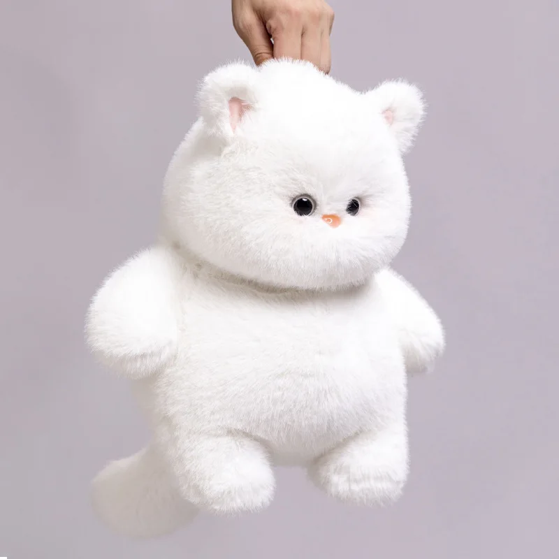 New Fat Cat Plush Toy Cute Chubby White Cat Doll Children Christmas Plush Toy Halloween Props Soft Stuffed Decoration Doll Gifts