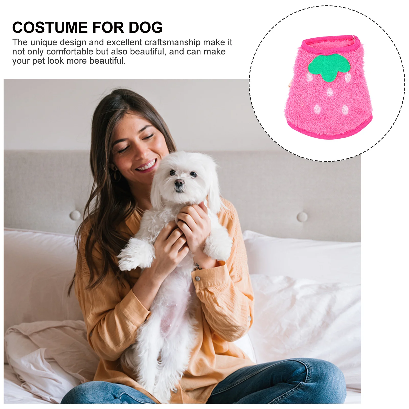 

Coral Fleece Small Dog Vest Lightweight Comfortable Small Pet Clothes Bunny Hoodie Guinea Pig Costume Rabbit Vest