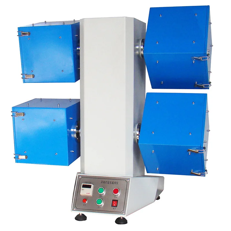

Roller box type fluffing and pilling instrument 2 boxes 4 boxes 6 boxes Comb fabric fluffing and pilling tester New product