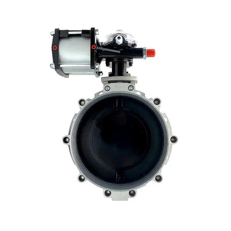 Butterfly valve series V1FS V2FS single flange DN100-DN400 pneumatic powder butterfly valve for cement coal ash dust