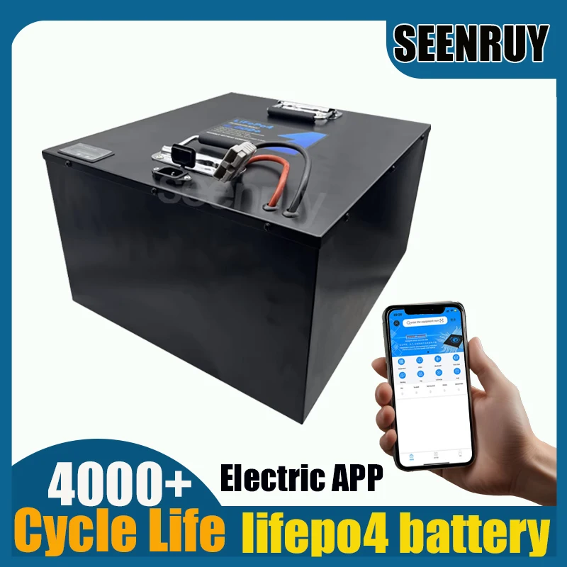 Rechargeable LI-IRON 72V 150AH 10000W 15000W Lifepo4 Battery with ANT BMS For Forklift Sightseeing Vehicle Motorcycle Food Truck