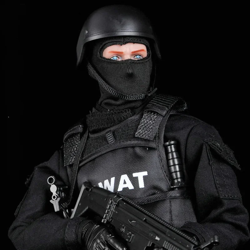Figurine d'action de Police SWAT, échelle 1/6, 30cm, modèle de soldat, ensemble de jeu avec armes, jouets pour enfants, cadeau d'anniversaire pour garçons