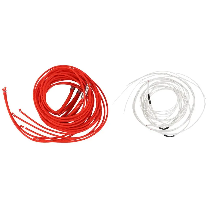 

A01E-24V 40W Cartridge Heater Thermistor NTC 100K 3950 Wire 1M For Ender 3 Ender 3 Pro 3D Printer Accessories
