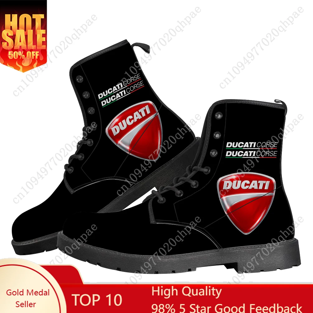 

D-Ducatis Boots Mens Womens Teenager Shoes Casual Boot Outdoor Light High Quality Couple Print on Demand Customize Shoe
