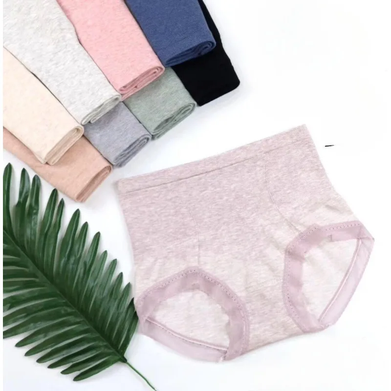 Organic Cotton Panties Sculpting Briefs Plus Size Seamless Underwear Tummy Control Fit Alluring Lace Trim Breathtaking Comfort