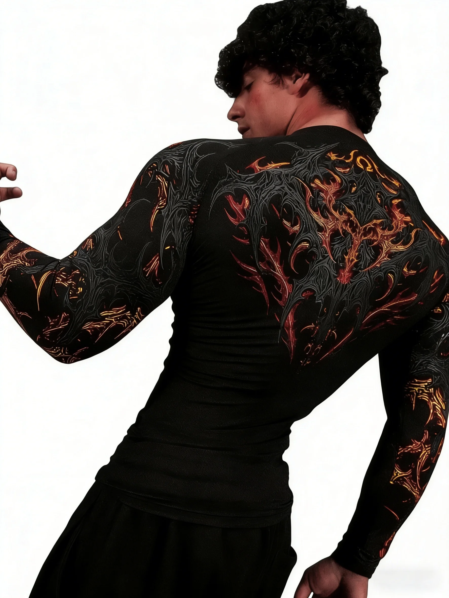 2026 New Tight Long Sleeved T-shirt With High Elasticity Muscle Fitness Shirt Suitable Gym Running Yoga And Beach Activities