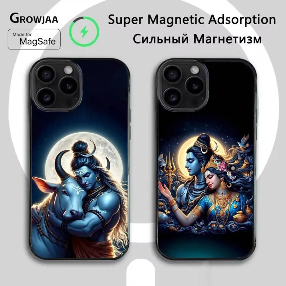 

Lord Shiva M-Mahadev Of India Phone Case For iPhone 16e,16,15,14,13,12,11,Plus,Pro,Max,Mini Magsafe Magnetic Wireless Charging