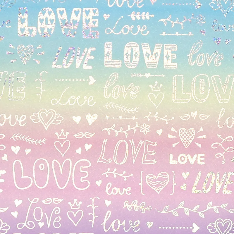 43cmx3m Valentine'S Day New Laser Gift Wrapping Paper Love Heart Rose Festival Gift Packaging Paper Diy Bouquet Craft Decor