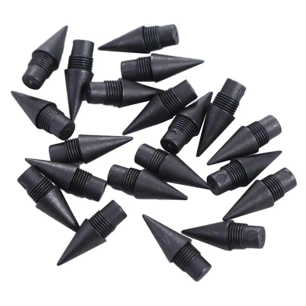 20PCS 0.5mm Refills Inkless Tip Replacement Pen Replaceable Ink Free Head for No Ink Pen HB Not Easily Broken
