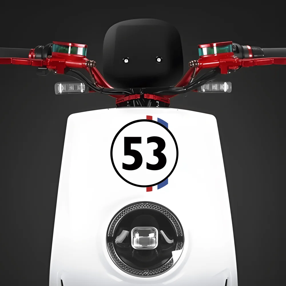 

Number 53 With French Flag Waterproof Vinyl Sticker Scratch Cover Decal For Car Motorcycle Helmet Bicycle Laptop Personal Decor