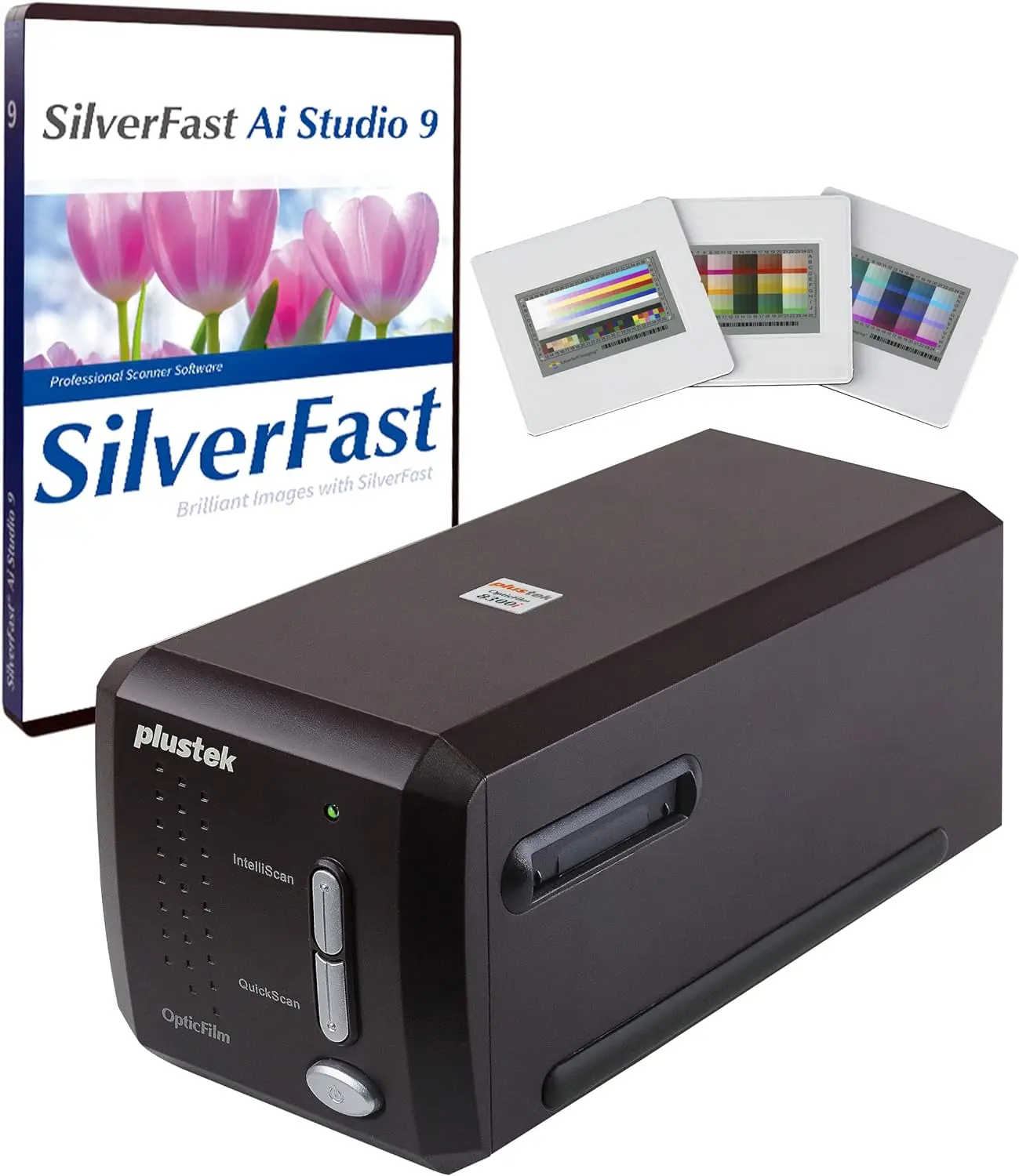 

OpticFilm 8300i Ai Film Scanner - Converts 35mm Film & Slide into Digital, Bundle SilverFast Ai Studio 9 + QuickScan Plus