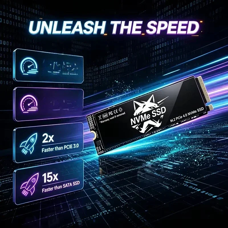 500GB 1TB 2TB 4TB HS M.2 NVMe PCIe Gen4 SSD New Super Speed Internal Solid State Drive for Work Gaming Notebook PC Max Unit