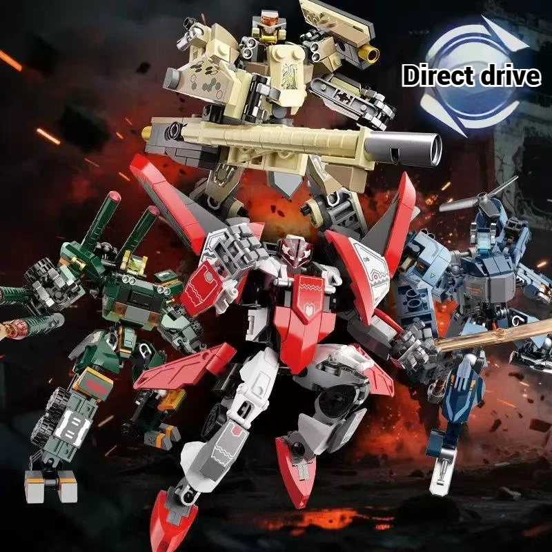 JAKI تحويل روبوت نموذج التجمع لعبة المنزل الإبداعية زخرفة اللبنات Mecha مجموعة هدية عيد ميلاد للأطفال #1