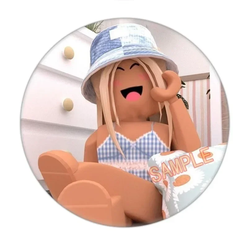 Roblox Gioco a tema 12 pezzi Spilla per ragazze Distintivi in banda stagnata per abbigliamento e accessori per borse Forniture per decorazioni per feste di compleanno per bambini