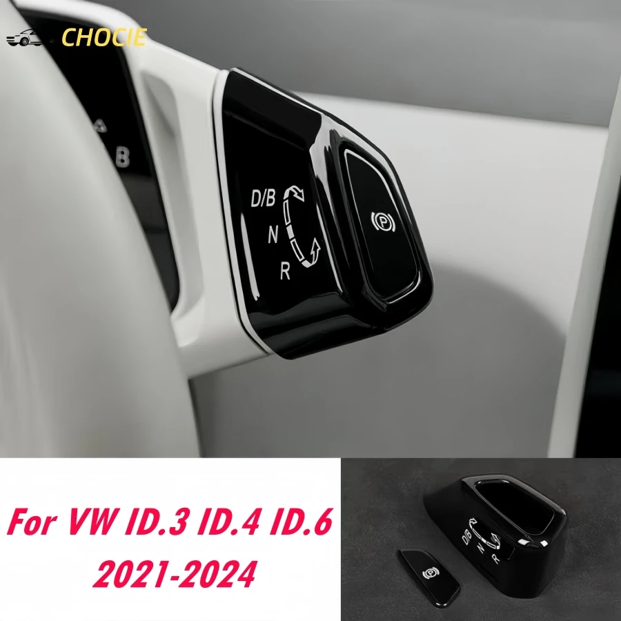 

ABS Car Gear Knob Cover For VW ID.3 ID.4 ID.6 2021-2024 Gear Shift Panel Frame and P Button Cover Trim ID4 CROZZ Interior