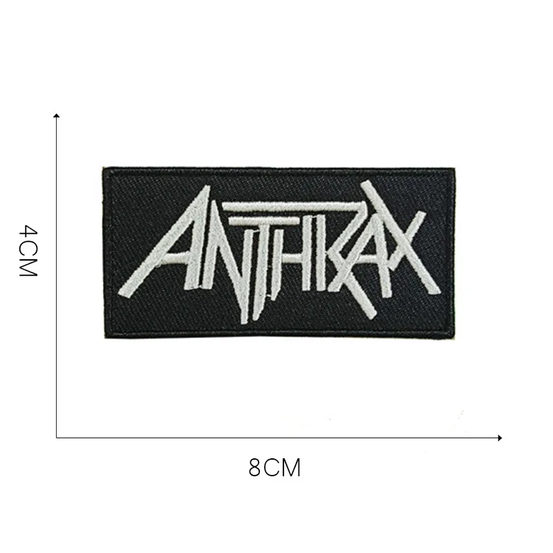 Music Band Rock Patches Iron on Letters Patches on Clothes Sticker DIY Ironing Appliques for Clothing Jacket Jeans Punk Stripes