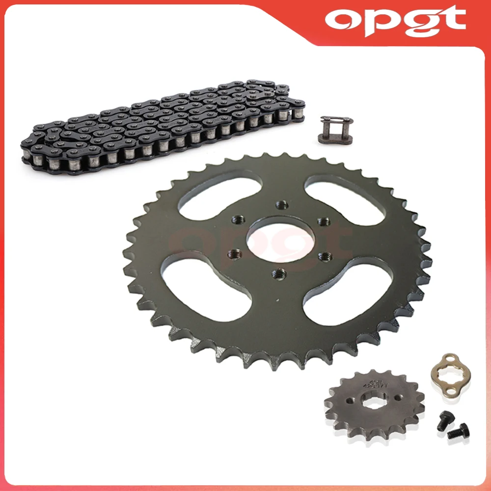 

OPGT #428-104L Chain 14T-17T Front 40 Tooth Rear Sprocket Kit For 125cc 150cc 200cc 250cc ATV Go Kart UTV Buggy Quad Bike Parts