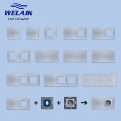 WELAIK EU Gray Tempering Glass Panel DIY Parts Module Gather Zone