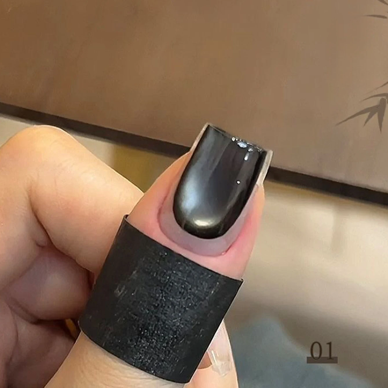 MIANEL 10ML Rauchgrauer Katzenaugen-Gel-Nagellack 2026 Neuer Trend, Funkelnd & Schmeichelnd, Grauton Glasperlen Katzenaugen-Nägel – Detail 7