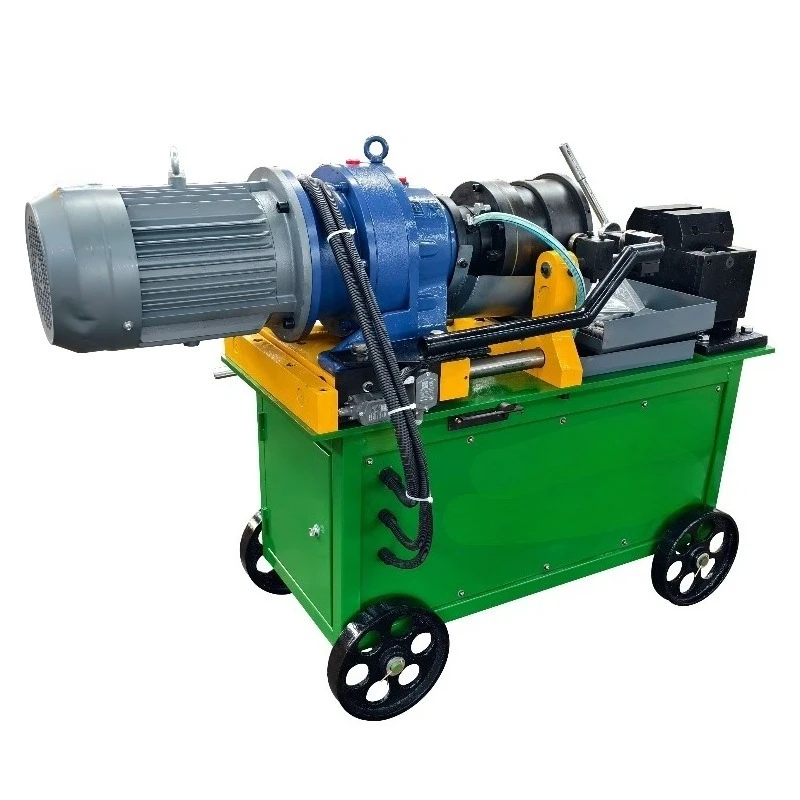 Rebar Coupling Electric Thread Rolling Machine With Rollers for Reinforcing Bar End Threading at Construction Site