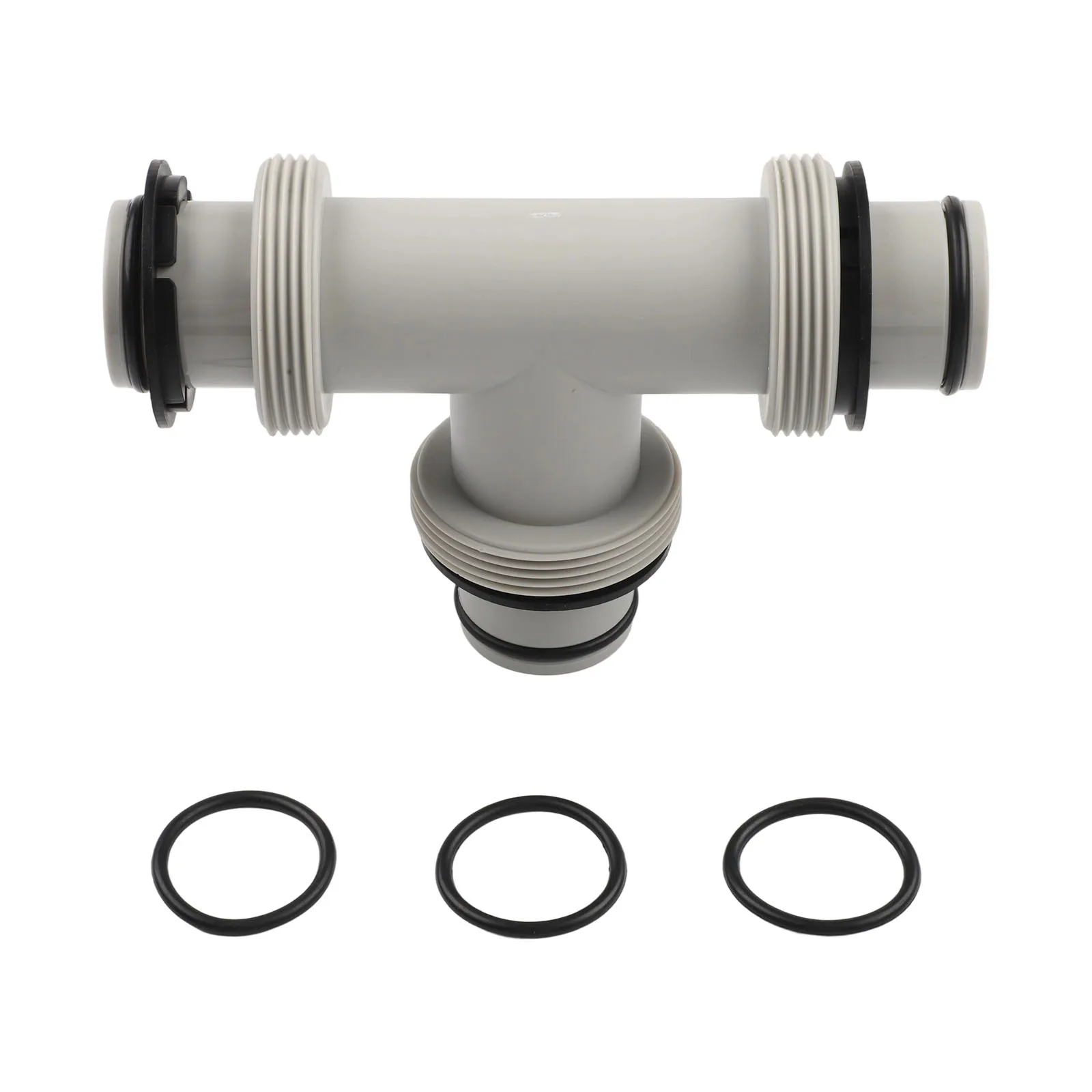 Pool Equipment Replacement: 1.5in Tee T-Joint Adapter Compatible with For Intex Split Hose Plunger Valve and PVC Tubing