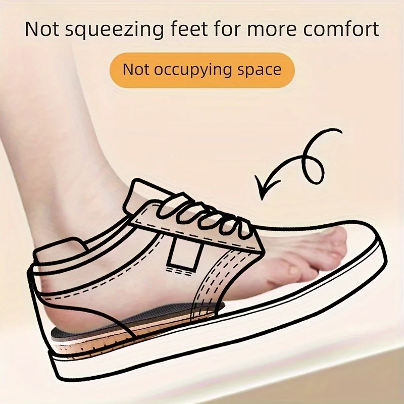 1 Paar unsichtbare EVA-Einlegesohlen zur Erhöhung der Höhe | Weiche, atmungsaktive Fersenpolstereinsätze für High Heels und den täglichen Gebrauch | Unisex – Detail 2