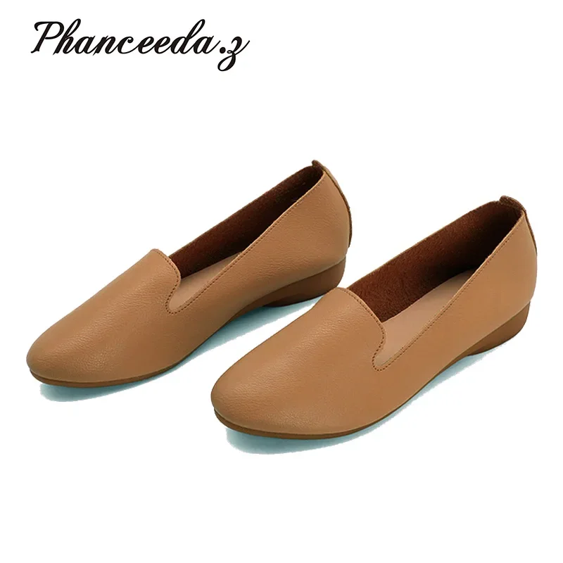 

2023 New Spring Shoes Women Flats Top quality Flat Shoes European Style Loafers Round Toe Casual Shoes 580