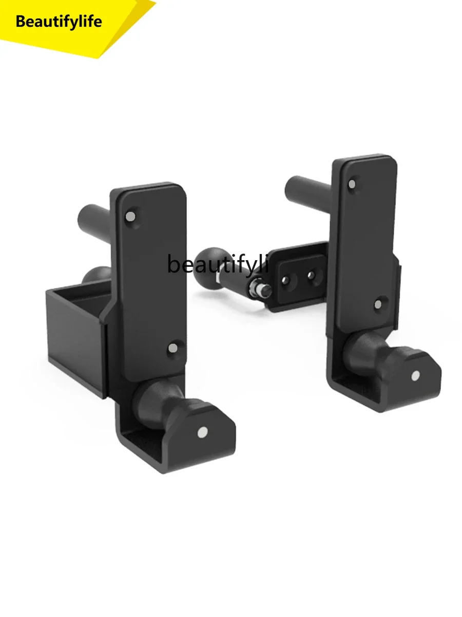 

A49 Squat rack Barbell hook Mobile barbell bracket Universal roller Intermittent shaft