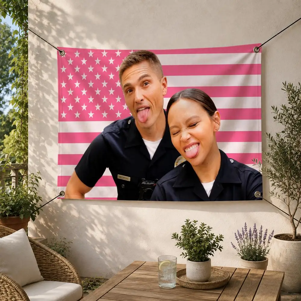 Action Crime The Rookie Flags Decorative Flag Banner for Outdoor Garden Yard Camping Party Home Wall Hanging Decor