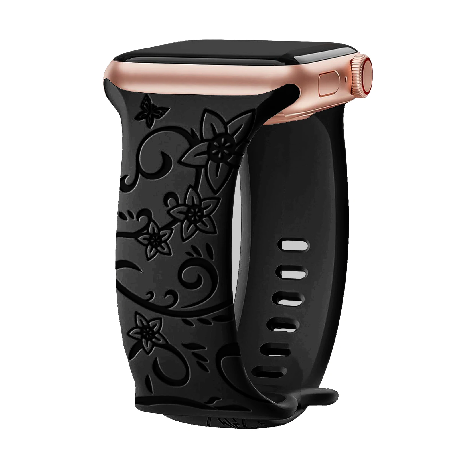 Gravierte Armbänder für Apple Watch Band 10 46 mm 42 mm 40 mm 44 mm 45 mm Blumenarmband Correa iwatch Serie 11 9 8 7 6 Ultra 2 3 49 mm – Detail 24