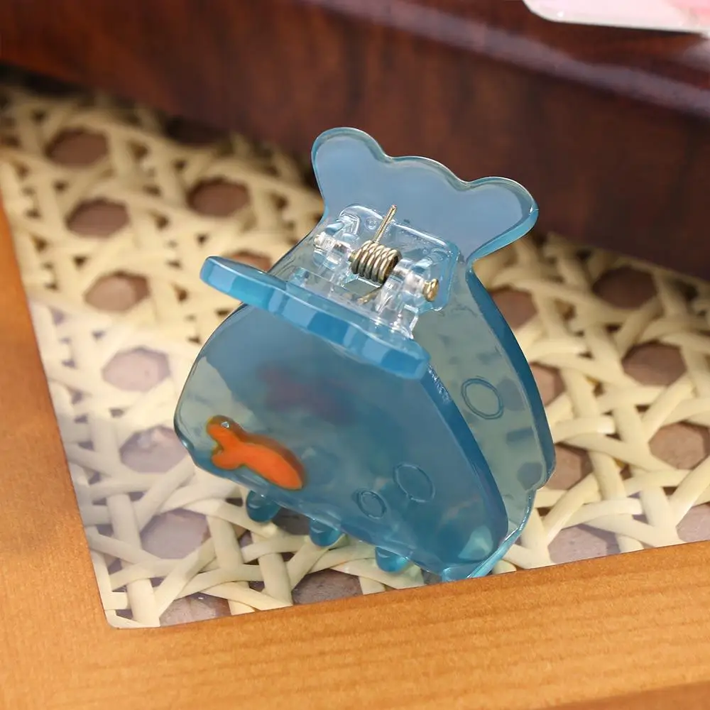 Cute Acetate Fish Hair Claw Ocean Animal Small Acetate Hair Claw Hair Clip Korean Style Animal Hair Clip Female/Girls