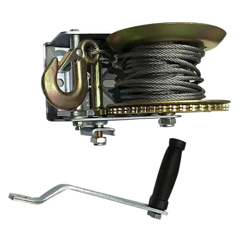 Best Selling 1000 LBS Hand Winch With Rope For Boat