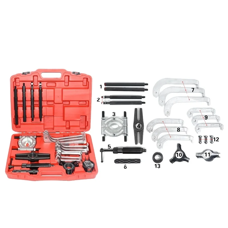 Auto Car Repair Tool Kit Set Heavy Duty Hydraulic Gear Puller Kit 10 Ton Hydraulic Gear Jaw Bearing Separator Puller Set
