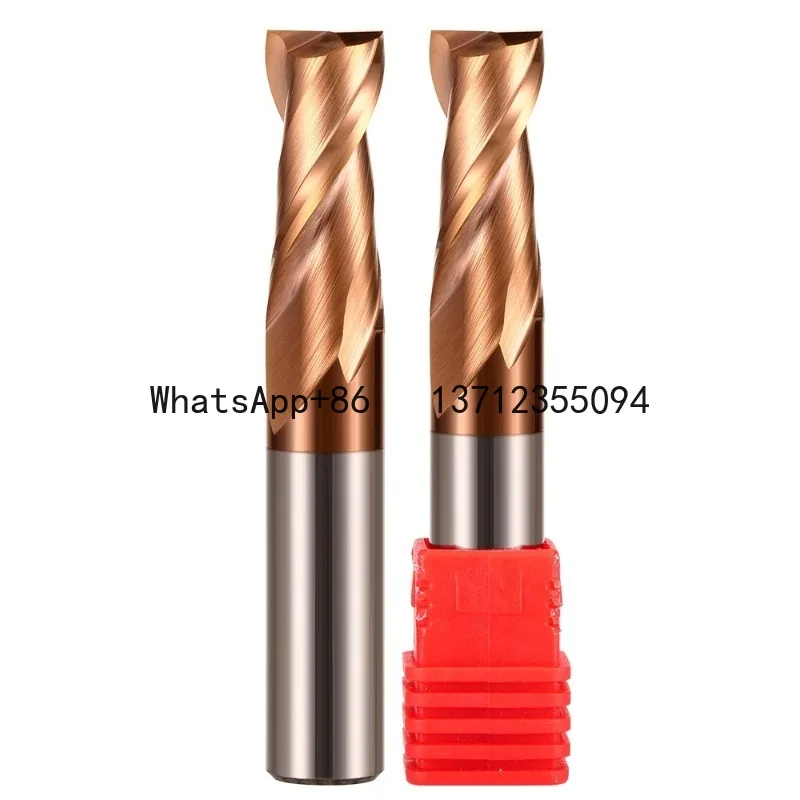 

XMSJ 2-Flute -HRC58 Tungsten Steel Carbide Nano Coating Milling Cutter CNC Mechanical Machining Flat End Mills Tools 1-20mm