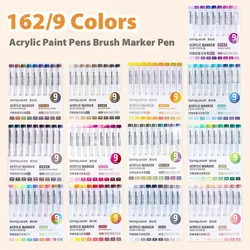 117/9 Colors Acrylic Paint Marker Professional Drawing Pens For Graffiti manga School Office Aesthetic Stationery Art Supplies